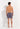 General view of a men model wearing HO turquoise print  Beach Boxer