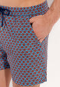 General view of a men model wearing HO turquoise print  Beach Boxer