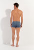 General view of a men model wearing HO turquoise print  Swim Shorts