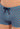 Close-up view of a men model wearing HO turquoise print  Swim Shorts