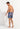 General view of a men model wearing HO navy print  Beach Boxer
