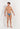 Full-body view of a men model wearing HO navy print  Swim Micro Briefs