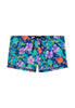 Front cutout view of HO navy print  Swim Shorts