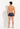 General view of a men model wearing HO black print  Trunk