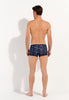 General view of a men model wearing HO black print  Trunk