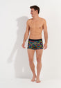 Full-body view of a men model wearing HO multico print  Boxer Briefs