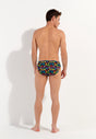 General view of a men model wearing HO multico print  Comfort Micro Briefs