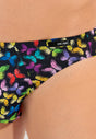 Close-up view of a men model wearing HO multico print  Comfort Micro Briefs