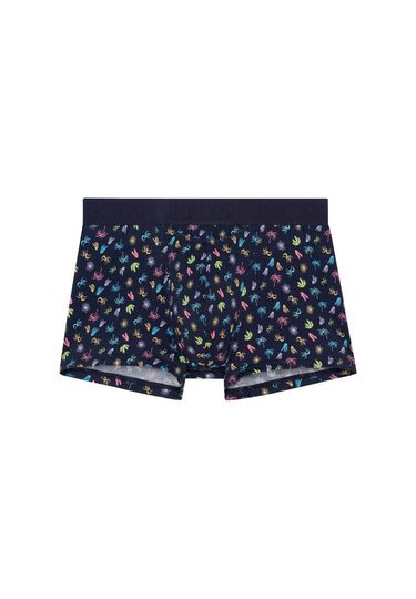Front cutout view of HO multico print modal/viscose/tencel Boxer Briefs HO1