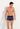 General view of a men model wearing HO multico print modal/viscose/tencel Boxer Briefs HO1