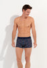General view of a men model wearing HO multico print modal/viscose/tencel Boxer Briefs HO1