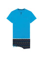 Front cutout view of HO multico print cotton Short Sleepwear