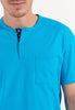 Close-up view of a men model wearing HO multico print cotton Short Sleepwear
