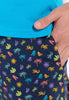 General view of a men model wearing HO multico print cotton Short Sleepwear