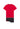 Front cutout view of HO black print cotton Short Sleepwear
