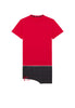 Front cutout view of HO black print cotton Short Sleepwear