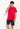 Front view of a men model wearing HO black print cotton Short Sleepwear