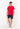General view of a men model wearing HO black print cotton Short Sleepwear