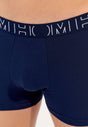 General view of a men model wearing HO navy print/navy/navy cotton Boxer Briefs 3p