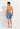 General view of a men model wearing HO blue print  Beach Boxer