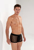 Front view of a men model wearing HO black  Trunk