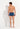 General view of a men model wearing HO navy blue print  Trunk
