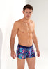 Front view of a men model wearing HO multico print  Boxer Briefs