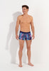 Full-body view of a men model wearing HO multico print  Boxer Briefs