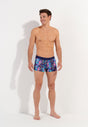 Full-body view of a men model wearing HO multico print  Boxer Briefs