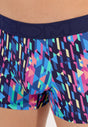 Close-up view of a men model wearing HO multico print  Boxer Briefs