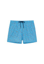 Front cutout view of HO turquoise print  Beach Boxer