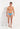 Full-body view of a men model wearing HO turquoise print  Swim Mini Briefs