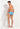 General view of a men model wearing HO turquoise print  Swim Mini Briefs