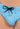 Close-up view of a men model wearing HO turquoise print  Swim Mini Briefs
