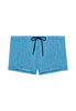 Front cutout view of HO turquoise print  Swim Shorts