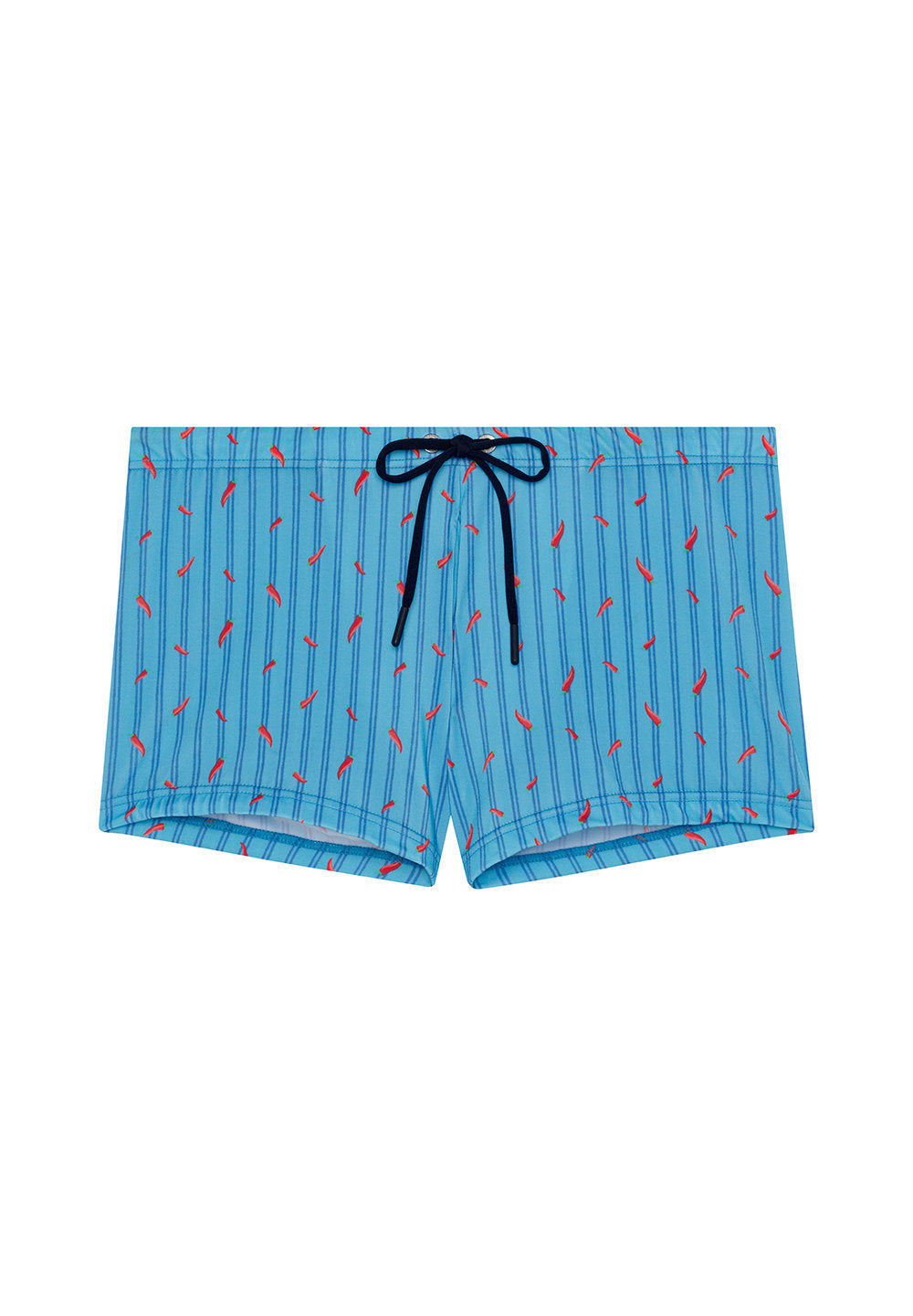 Front cutout view of HO turquoise print  Swim Shorts