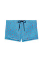 Front cutout view of HO turquoise print  Swim Shorts