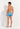 General view of a men model wearing HO turquoise print  Swim Shorts