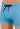 Close-up view of a men model wearing HO turquoise print  Swim Shorts
