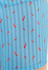 General view of a men model wearing HO turquoise print  Swim Shorts