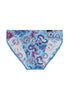 Front cutout view of HO turquoise print  Comfort Micro Briefs