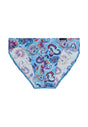 Front cutout view of HO turquoise print  Comfort Micro Briefs
