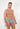 Front view of a men model wearing HO turquoise print  Comfort Micro Briefs
