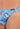 Close-up view of a men model wearing HO turquoise print  Comfort Micro Briefs