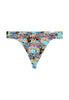 Front cutout view of HO orange print  G-String