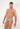 Front view of a men model wearing HO orange print  G-String