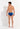 General view of a men model wearing HO blue print  Swim Mini Briefs