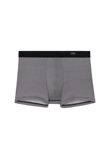 Front cutout view of HO black print modal/viscose/tencel Comfort Boxer Briefs