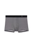 Front cutout view of HO black print modal/viscose/tencel Comfort Boxer Briefs