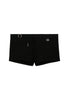 Front cutout view of HO black  Swim Shorts
